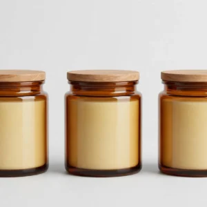 AmberGlow Soy Candle Set (3pc)
